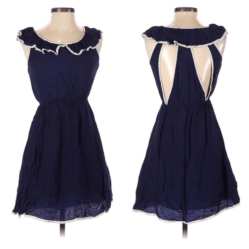 Ark & Co. Boho Cut out Ruffle Dress